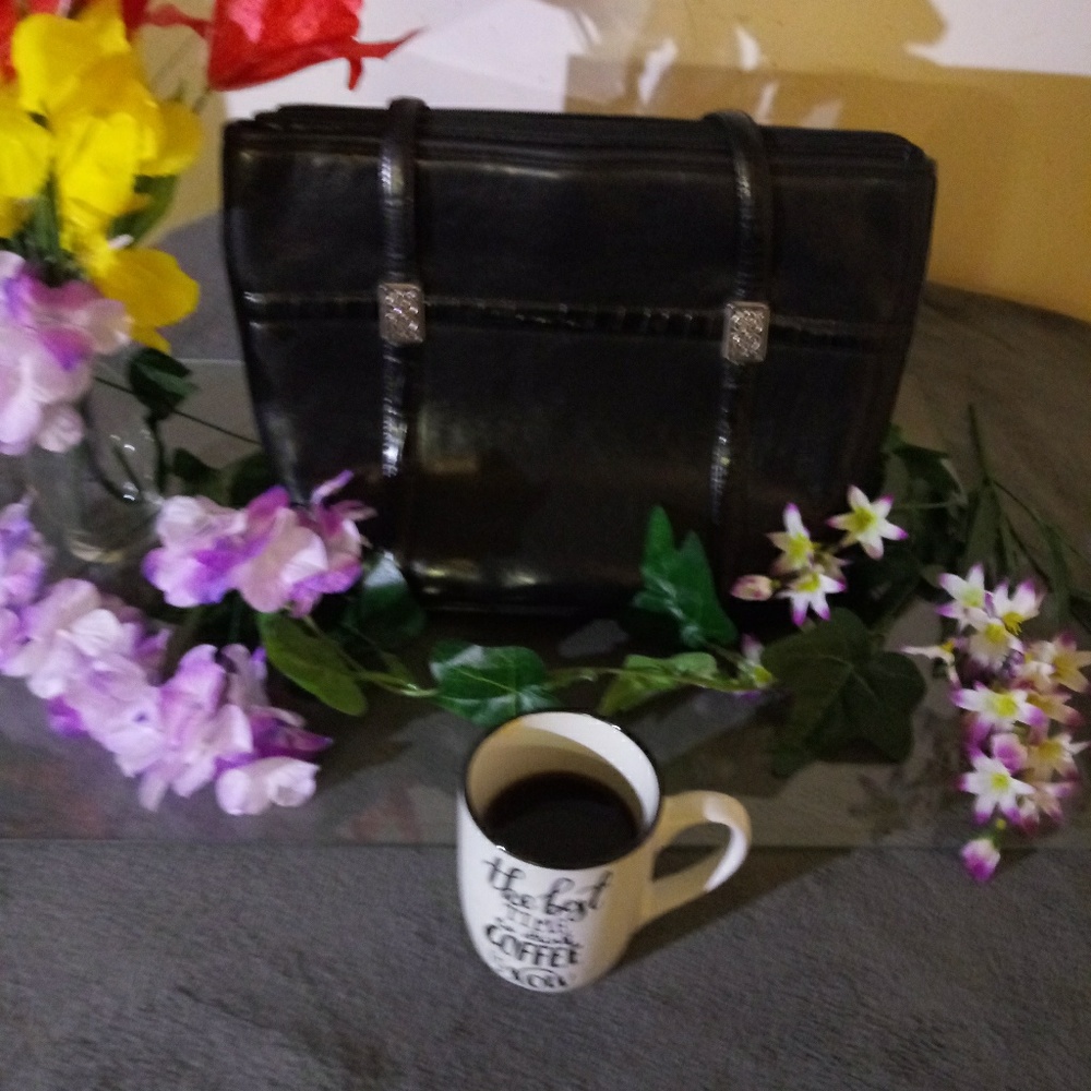 Brighton Black Leather Purse